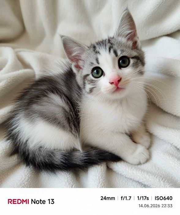 Киця. Кошеня. Дівчинка.