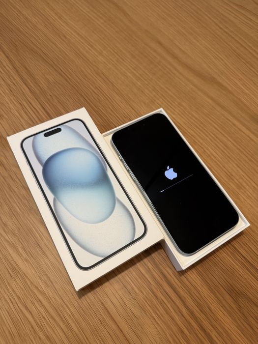 iPhone 15 plus, blue, 128GB, oryginalny, kondycja baterii 86%