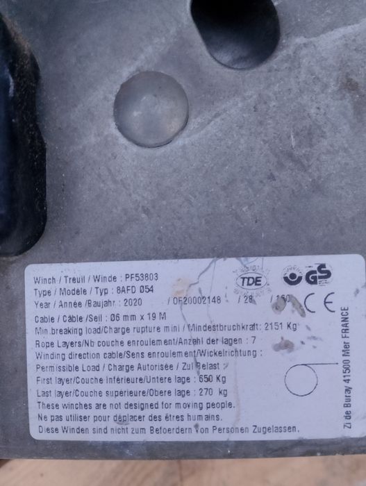 Wciągarka ręczna TDE