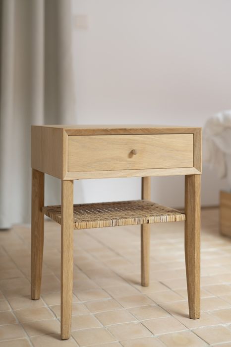 Conjunto de duas mesas de cabeceira em carvalho maciço - La Redoute