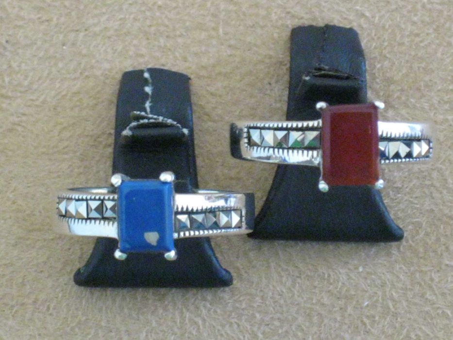 3 Anéis Prata Maciça de Lei 925`/.. C/Contraste