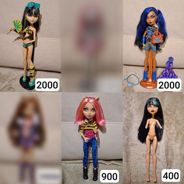 ляльки monster high монстер хай клео хоулін рошель клодін робекка
