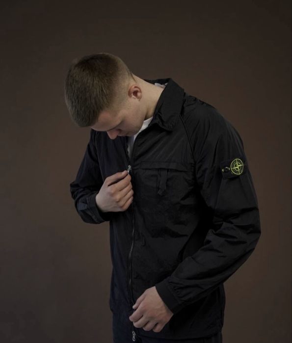 БЕЗ ПЕРЕДОПЛАТИ | STONE ISLAND NYLON овершот куртка стон айленд нейлон