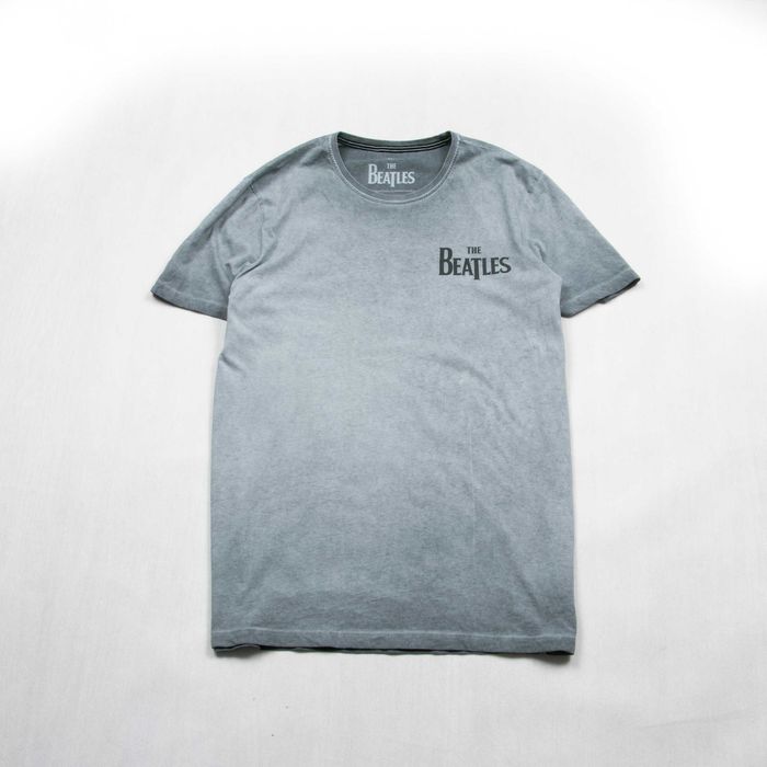 The Beatles merch koszulka t-shirt acid wash rock band y2k XXL