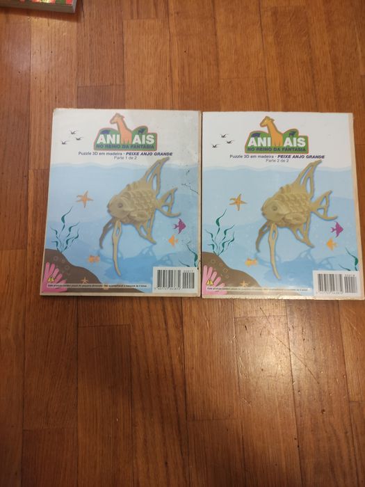 Puzzle 3D em madeira: "Peixe anjo grande"