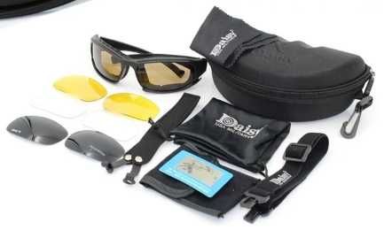 Тактические очки US MILITARY X-7 UV400 POLARIZED (комплект).