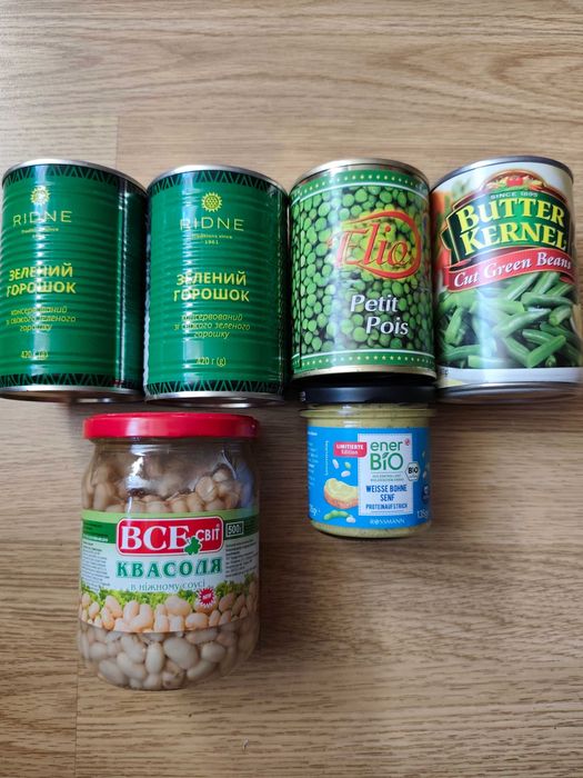 Продукти харчування, крупи, консерви, овочеві суміші