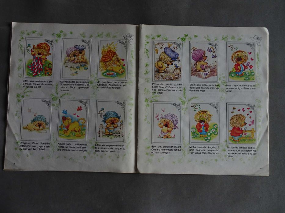 Caderneta de cromos completa Woofits as 4 Estações - Panini