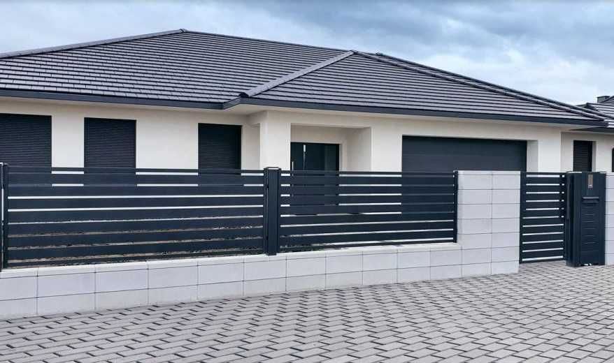 Ogrodzenie panelowe podmurówka montaż panele ogrodzeniowe brama oc+ral