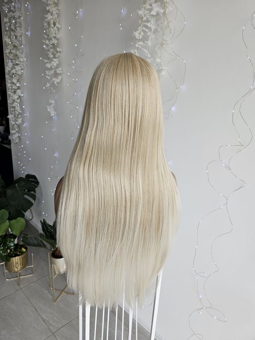 Peruka premium Reni mix blond lace front naturalny efekt, długie włosy