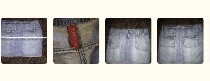 Spodnica jeans XXL