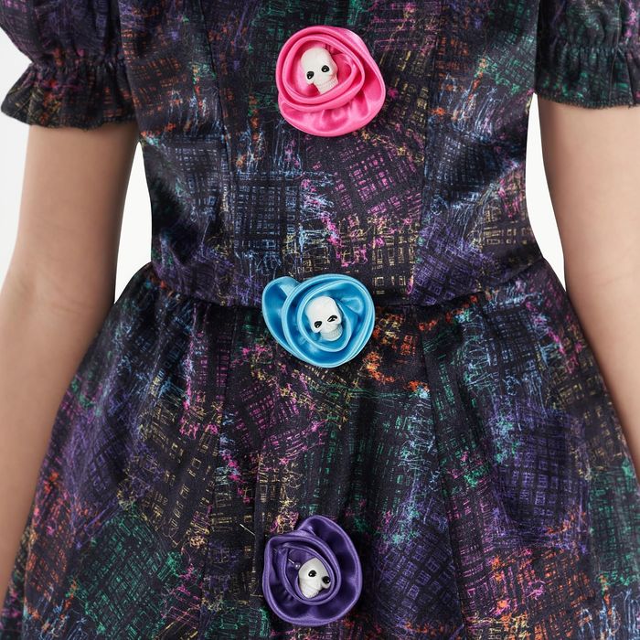 Strój Straszny Klaun dla dziewczynki, na Halloween Rozmiar 4-6Lat