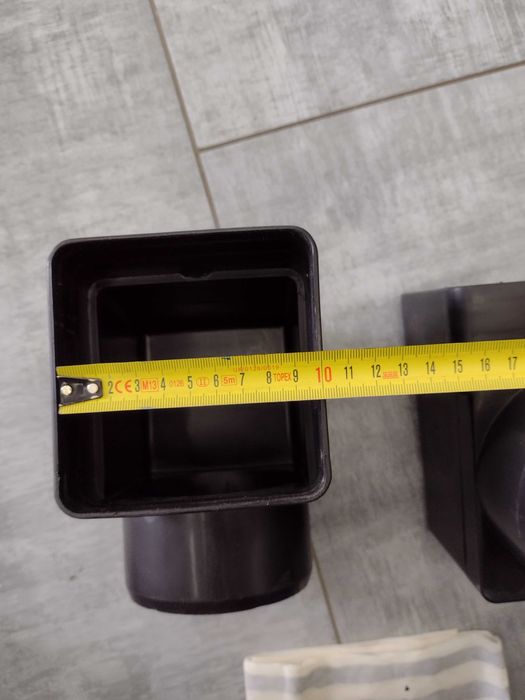 Адаптер парапетної воронки ПВХ 100*100 для кутового зливу (Італія)