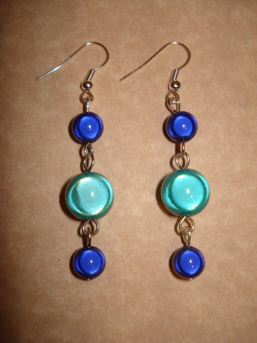 Brincos feitos à mão, contas "mágicas"/ Preço consoante modelo - Novos