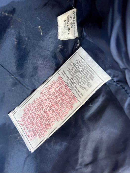 Puffer Jacket Nike Small Logo Y2K Zipped Kurtka Puchowa
