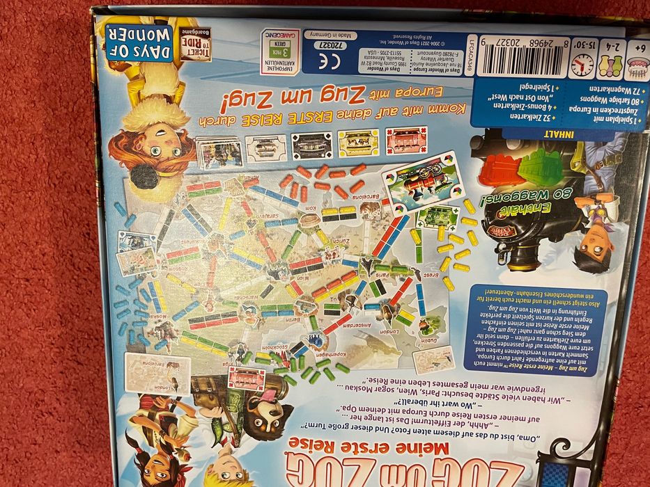 Jogo Aventureiros ao comboio. Ticket to ride