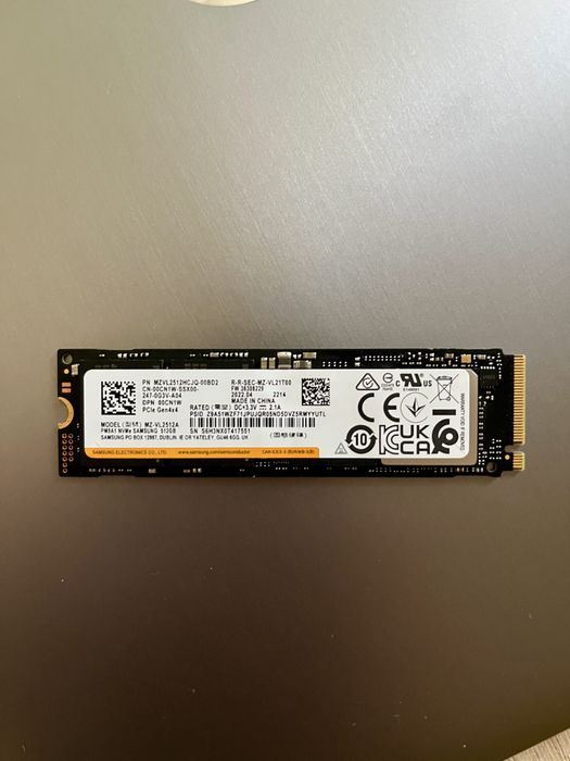 SSD NVMe Samsung PM9A1 512Gb