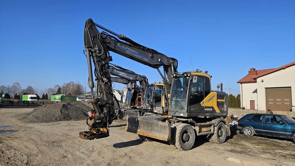 Wynajem koparki kołowej obrotowej volvo, CAT