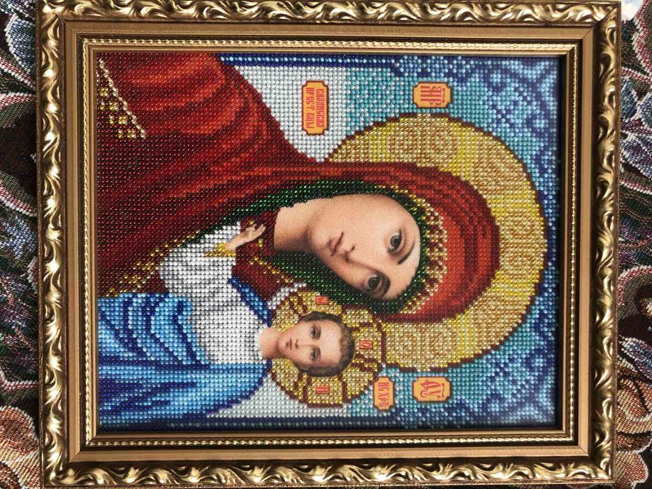 Ікони вишиті бісером