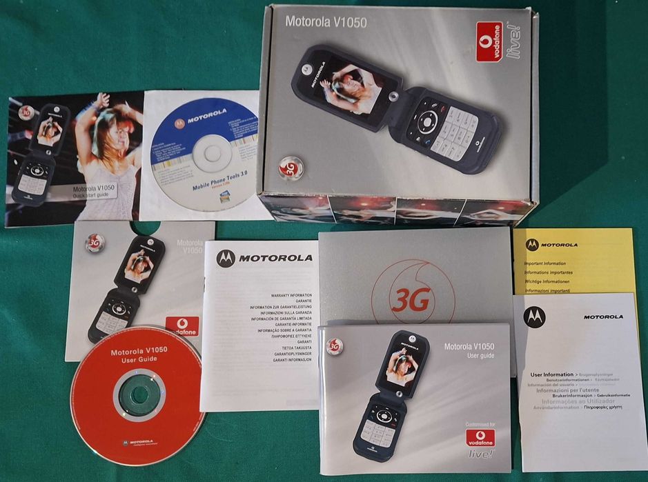 Manuais e Caixas vazias de Telemóveis vintage - Motorola, Nokia, Samsung, Sony Ericsson
