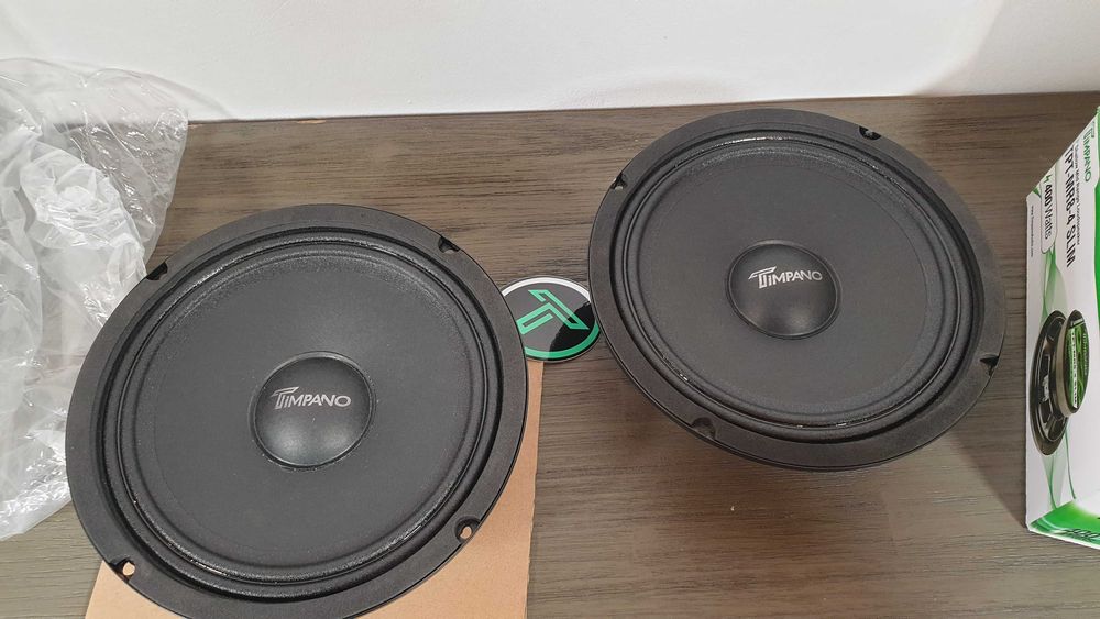 Par de colunas slim, mid range 8 polegadas 400watts