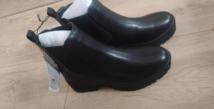 Czarne botki damskie rozmiar 39 NOWE