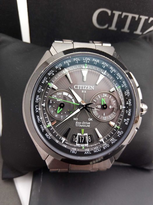Часы Citizen GPS Attesa CC1086-50E Eco-Drive титан вечник сапфир