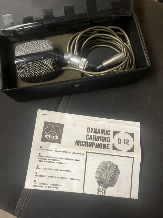 Microfone Akg D12 Vintage  1970/1980