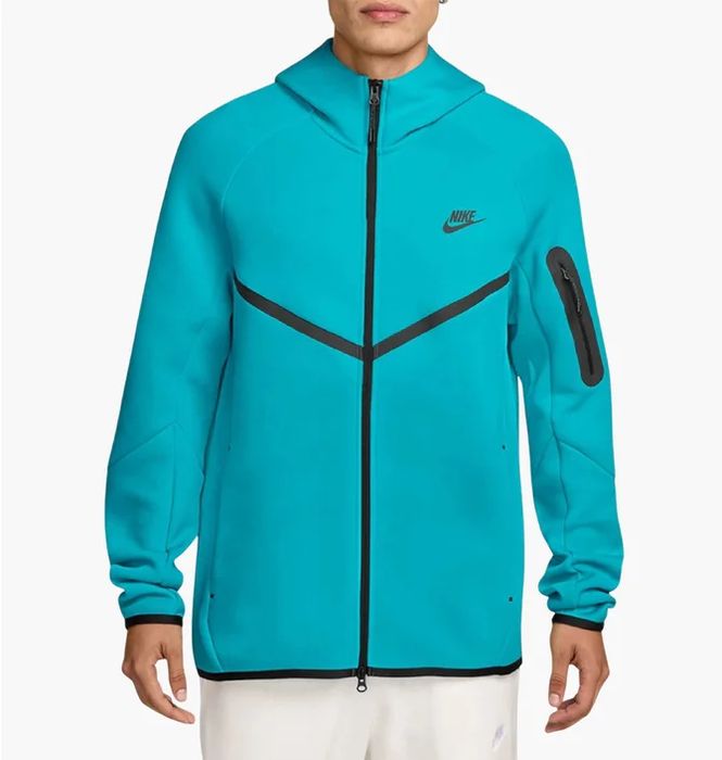 Оригінальне Зіп Худі Nike Tech Fleece (бірюзове) | S | Нове з бірками!