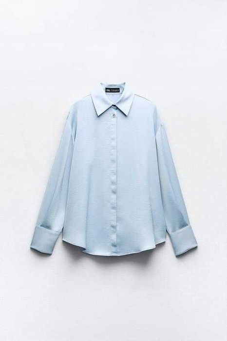 Сорочка Zara з атласним ефектом