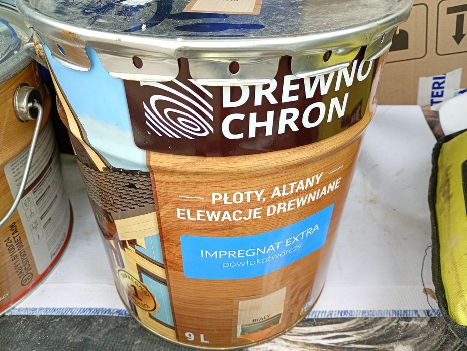 Impregnat do drewna biały  9 L.