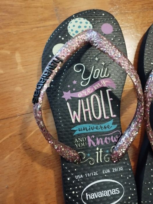 Havaianas menina slim glitter - como novas