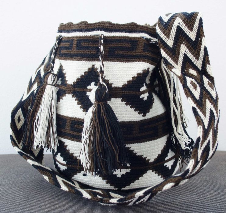 Oryginalna ręcznie pleciona torba na ramię Wayuu – egzotyczny styl!
