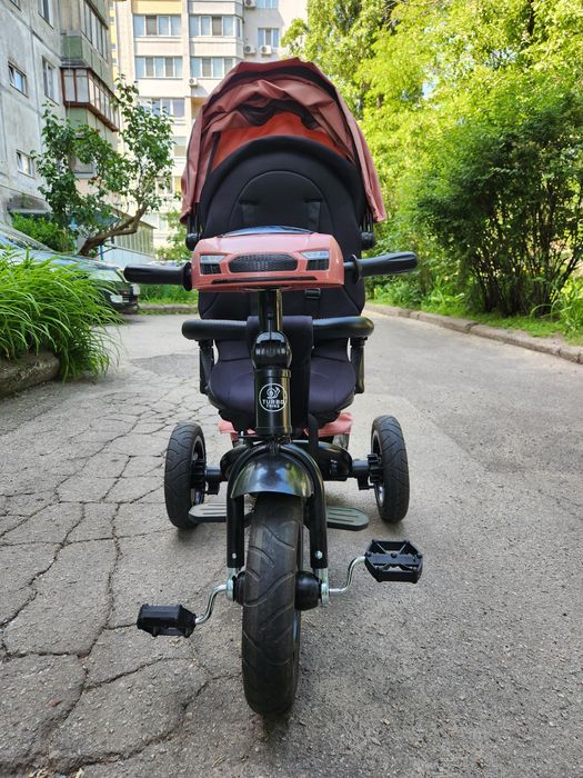 Велосипед з батьківською ручкою Turbo Trike MT 1007- 7 Рожевий