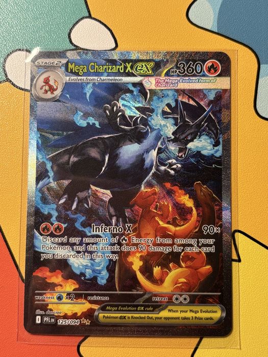 Pokémon Mega Charizard X ex SIR Mint – Phantasmal Flames