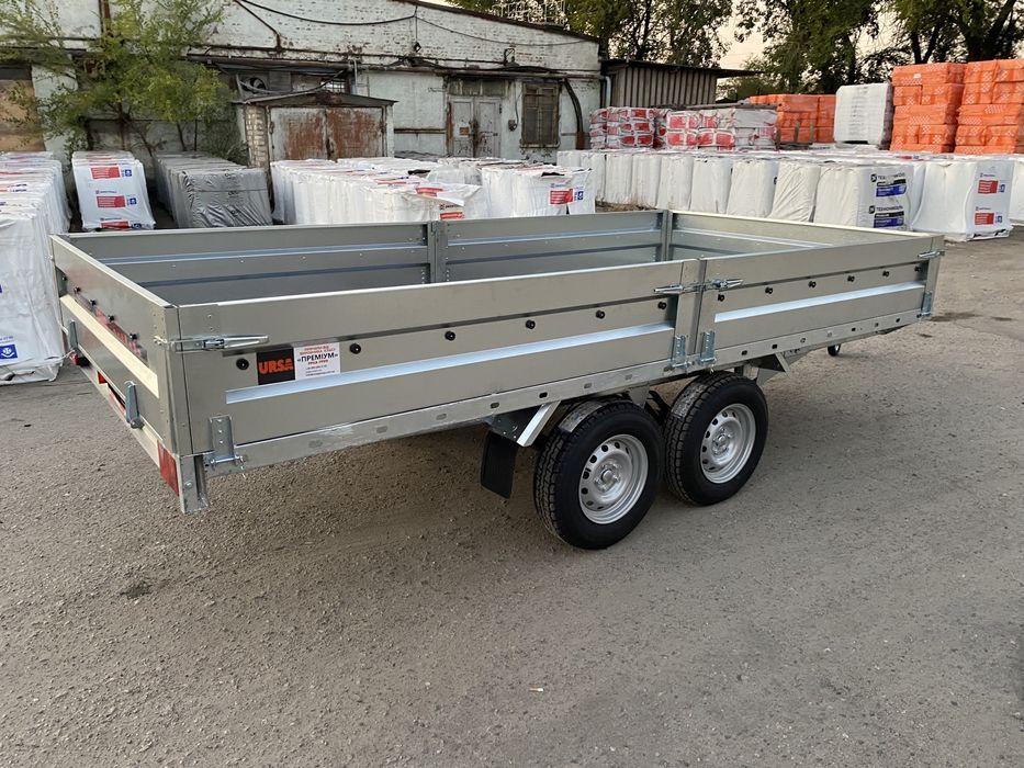 Причіп платформа 4х2 оцинкований з гальмівною системою на 2700кг