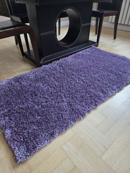 Nowy, ekskluzywny dywan Shaggy Lama z poliestrem 80x150cm
