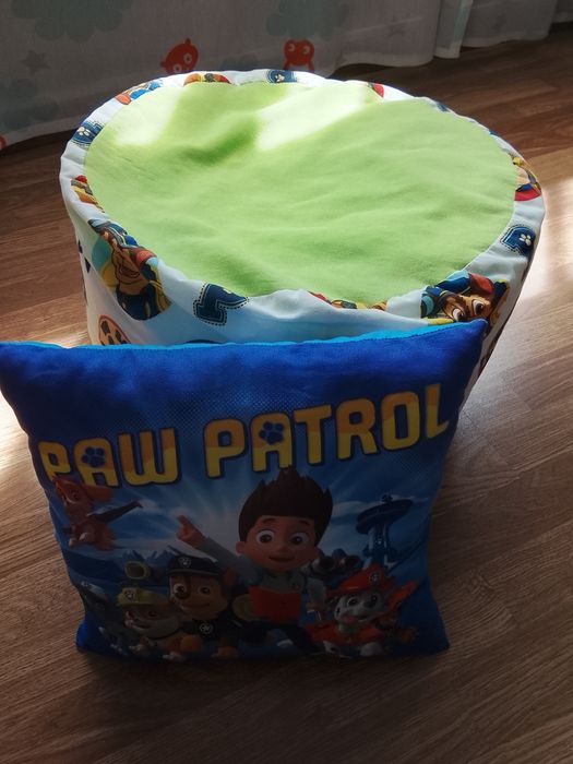 Puff + almofada Patrulha Pata