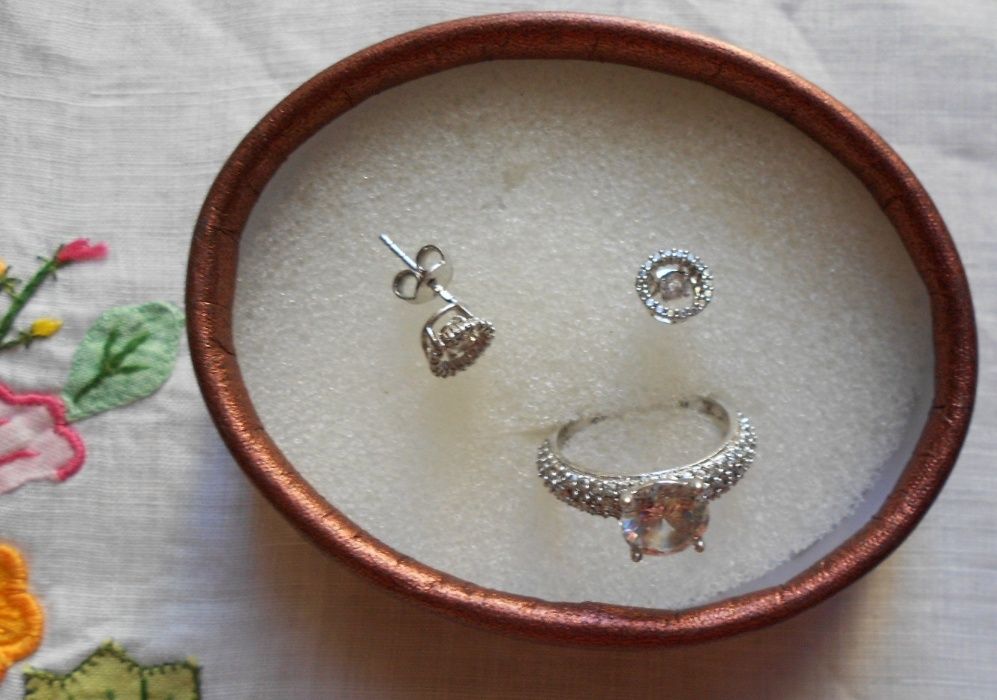 Sterling Silver with Zirconia Stones,64286587340929121