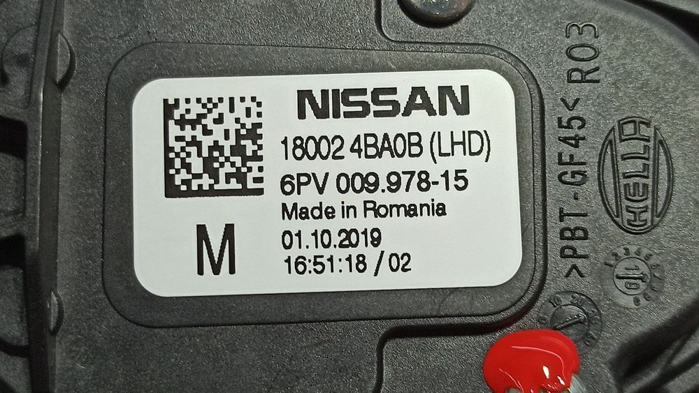 POTENCIÓMETRO PEDAL ACELERADOR NISSAN QASHQAI (J11) ACENTA