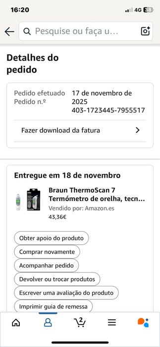 Termometro Braun thermoscan 7