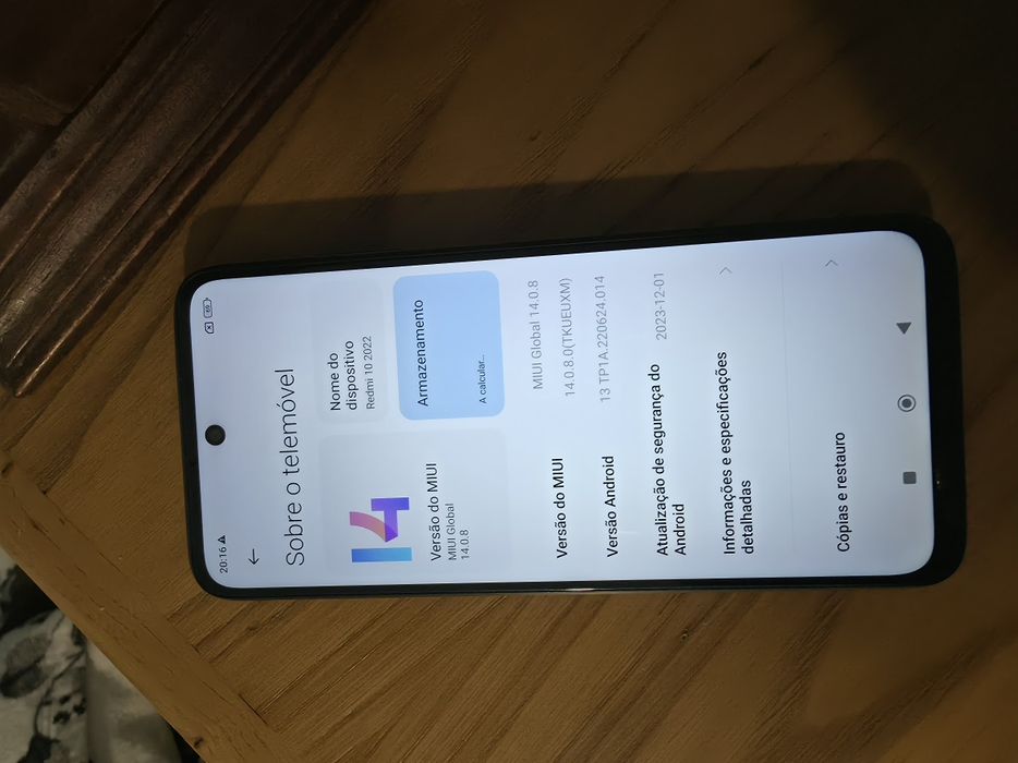 Telemóvel redmi 10 2022