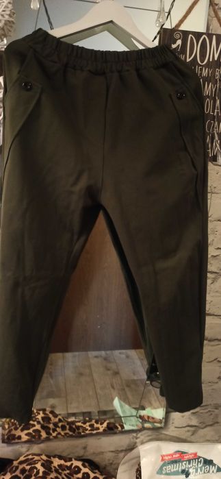 Spodnie material khaki