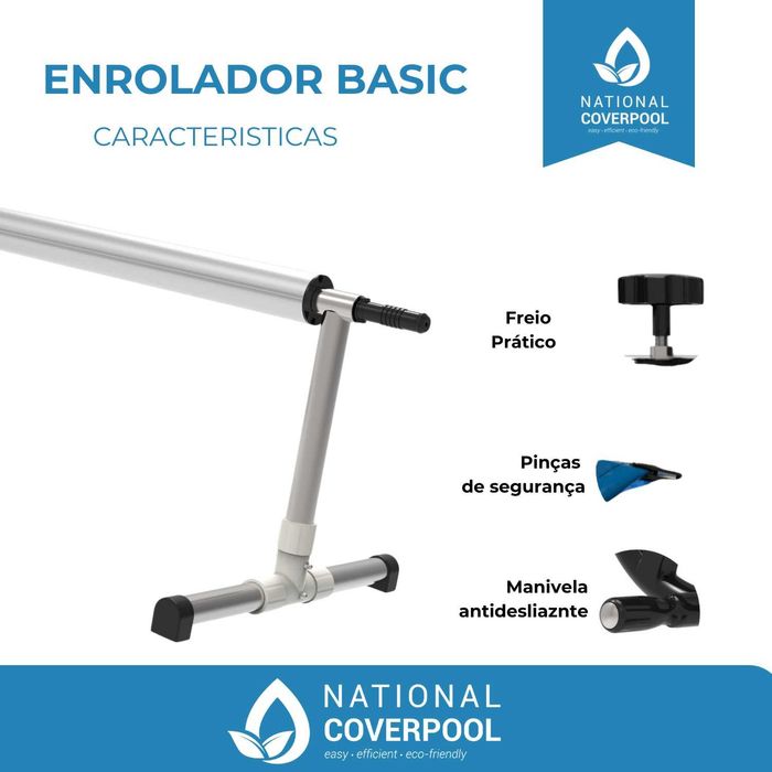 Enrolador para Cobertura Piscina - Entregas para todo o País