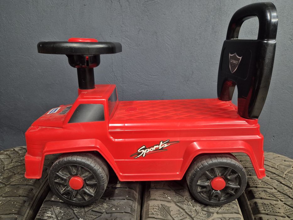 Каталка Толокар Машинка Дитяча Bambi QX-5500-2-3 Червоний пластикові колеса навантаження до 15 кг
