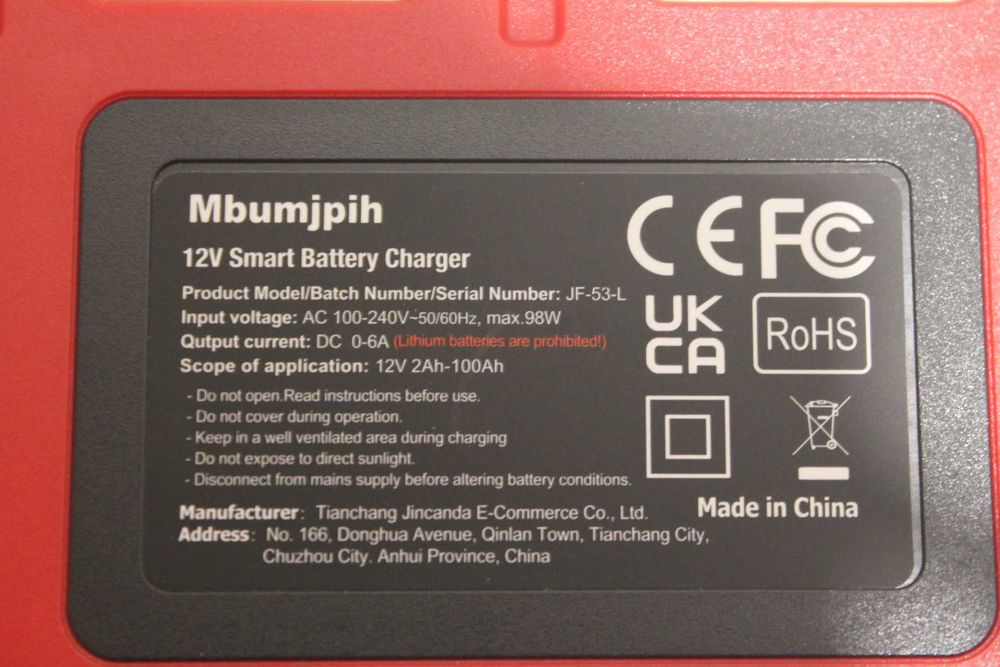 Умное зарядное устройство для аккумулятора 12V 6А