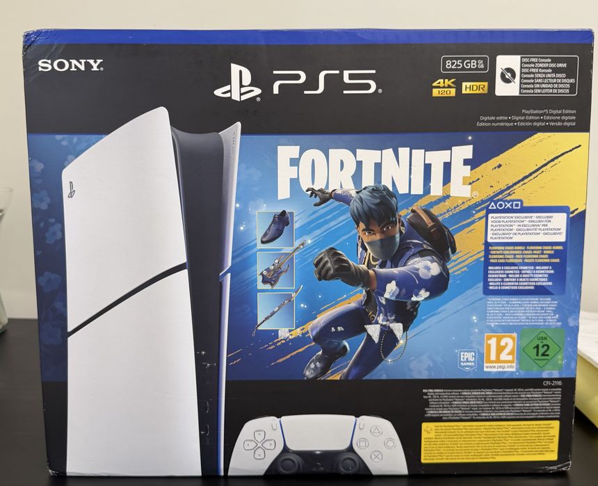 Sony PlayStation 5 Slim Digital Edition 825GB + Fortnite Flowering Chaos Bundle
