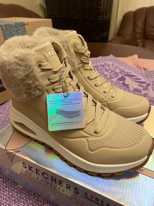 Зимові жіночі черевики Skechers Uno Rugged 37р,24см,нові