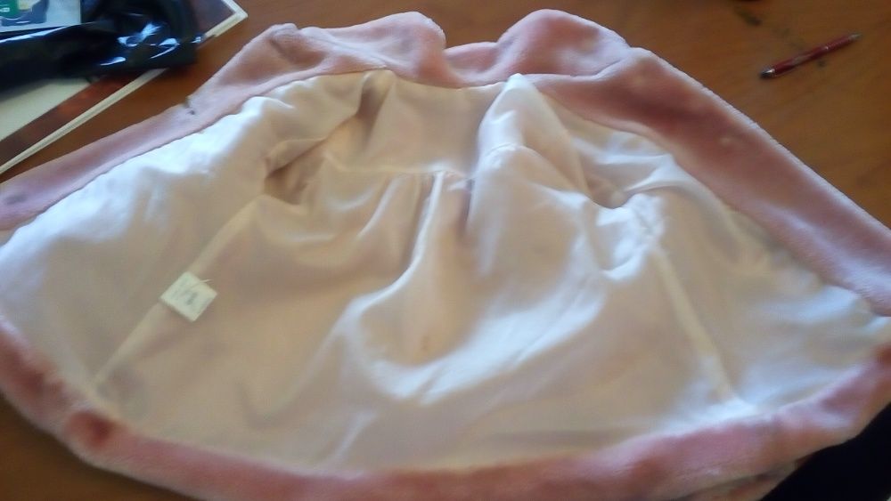 Casaco  de pelinho rosa Yoedu 4 anos