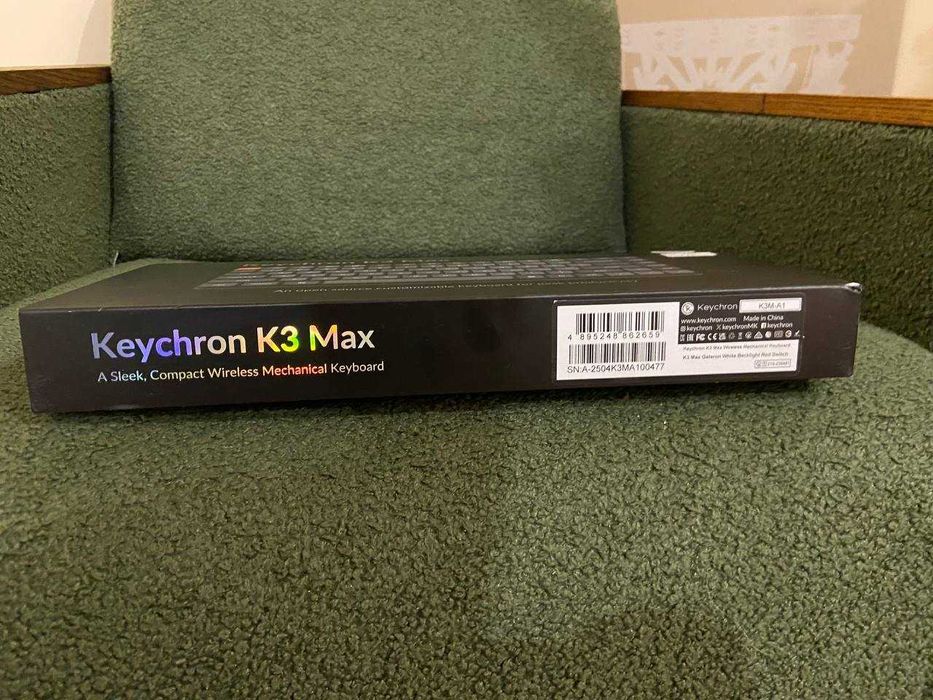 Клавіатура Keychron K3 Max 84Key, Gateron MX 2.0 Red, QMK, EN/UKR